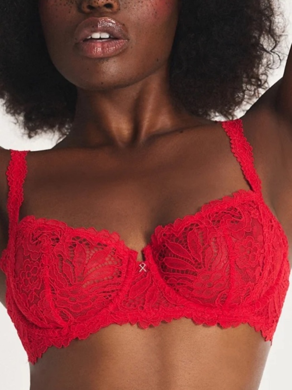 Savage x Fenty Red Lace Underwire Bra - Women Intimates